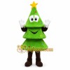 Green Tree Mascot Costume with Custom Logo