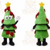 Green Tree Mascot Costume with Custom Logo
