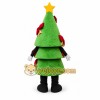 Green Tree Mascot Costume with Custom Logo