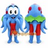 Blue Octopus Mascot Costume with Custom Logo Blue Octopus Mascot Costume with Custom Logo