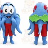 Blue Octopus Mascot Costume with Custom Logo