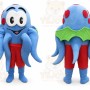 Blue Octopus Mascot Costume with Custom Logo