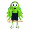 Green Octopus Mascot Costume with Custom Logo Green Octopus Mascot Costume with Custom Logo