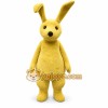 Yellow Rabbit Mascot Costume with Custom Logo Yellow Rabbit Mascot Costume with Custom Logo