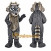 Gray Raccoon Mascot Costume with Custom Logo Gray Raccoon Mascot Costume with Custom Logo
