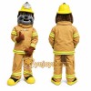 Tan Dog Mascot Costume with Custom Logo Tan Dog Mascot Costume with Custom Logo
