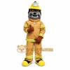 Tan Dog Mascot Costume with Custom Logo Tan Dog Mascot Costume with Custom Logo