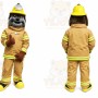 Tan Dog Mascot Costume with Custom Logo