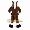 Brown Horse Mascot Costume with Custom Logo Brown Horse Mascot Costume with Custom Logo