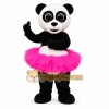 Black Panda Mascot Costume with Custom Logo Black Panda Mascot Costume with Custom Logo