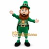 Green Leprechaun Mascot Costume with Custom Logo Green Leprechaun Mascot Costume with Custom Logo