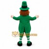 Green Leprechaun Mascot Costume with Custom Logo Green Leprechaun Mascot Costume with Custom Logo