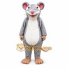 Gray Mouse Mascot Costume with Custom Logo Gray Mouse Mascot Costume with Custom Logo