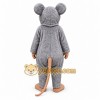 Gray Mouse Mascot Costume with Custom Logo Gray Mouse Mascot Costume with Custom Logo