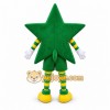 Green Star Mascot Costume with Custom Logo Green Star Mascot Costume with Custom Logo