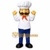 White Chef Mascot Costume with Custom Logo White Chef Mascot Costume with Custom Logo