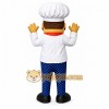White Chef Mascot Costume with Custom Logo White Chef Mascot Costume with Custom Logo