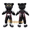 Black Panther Mascot Costume with Custom Logo Black Panther Mascot Costume with Custom Logo