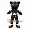 Black Panther Mascot Costume with Custom Logo Black Panther Mascot Costume with Custom Logo