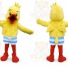 Yellow Duck Mascot Costume with Custom Logo