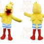 Yellow Duck Mascot Costume with Custom Logo