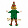 Green Elf Mascot Costume with Custom Logo Green Elf Mascot Costume with Custom Logo