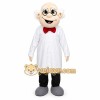 White Scientist Mascot Costume with Custom Logo White Scientist Mascot Costume with Custom Logo
