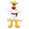 White Chicken Mascot Costume with Custom Logo White Chicken Mascot Costume with Custom Logo