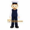 Blue Sailor Mascot Costume with Custom Logo