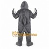 Gray Shark Mascot Costume with Custom Logo Gray Shark Mascot Costume with Custom Logo