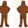 Brown Beaver Mascot Costume with Custom Logo