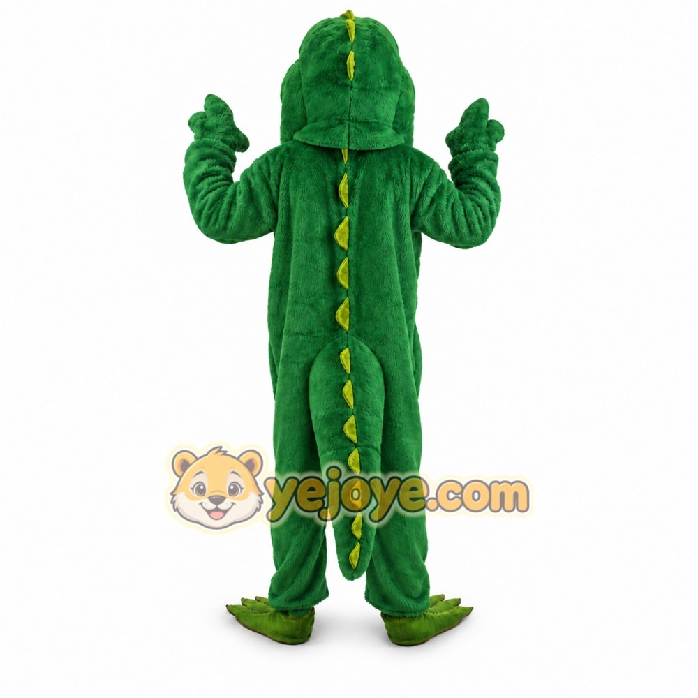 Green Alligator Mascot Costume with Custom Logo Green Alligator Mascot Costume with Custom Logo