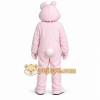 Pink Rabbit Mascot Costume with Custom Logo Pink Rabbit Mascot Costume with Custom Logo