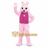 Pink Rabbit Mascot Costume with Custom Logo Pink Rabbit Mascot Costume with Custom Logo