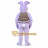 Purple Rabbit Mascot Costume with Custom Logo Purple Rabbit Mascot Costume with Custom Logo