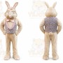 Brown Rabbit Mascot Costume with Custom Logo