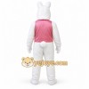 White Rabbit Mascot Costume with Custom Logo White Rabbit Mascot Costume with Custom Logo