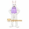 White Rabbit Mascot Costume with Custom Logo White Rabbit Mascot Costume with Custom Logo
