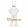 White Rabbit Mascot Costume with Custom Logo White Rabbit Mascot Costume with Custom Logo