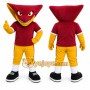 Red Bird Mascot Costume with Custom Logo