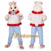 White Rabbit Mascot Costume with Custom Logo White Rabbit Mascot Costume with Custom Logo