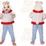 White Rabbit Mascot Costume with Custom Logo