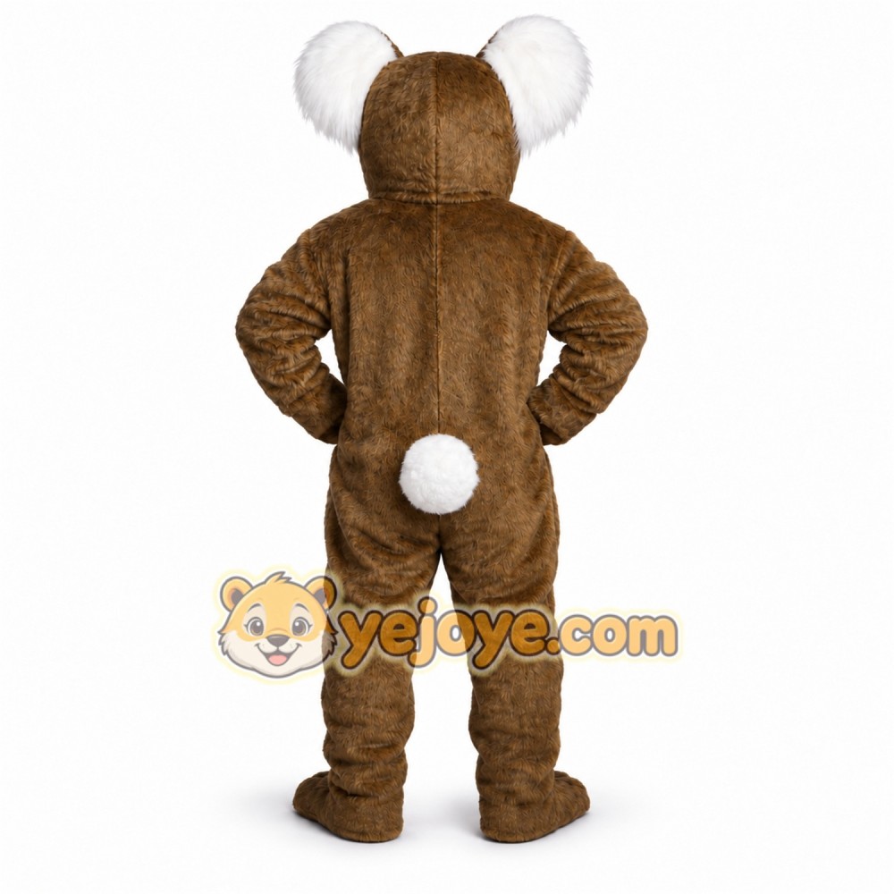Brown Koala Mascot Costume with Custom Logo Brown Koala Mascot Costume with Custom Logo