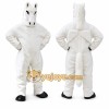 White Horse Mascot Costume with Custom Logo White Horse Mascot Costume with Custom Logo