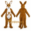 Brown Kangaroo Mascot Costume with Custom Logo Brown Kangaroo Mascot Costume with Custom Logo