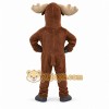 Brown Moose Mascot Costume with Custom Logo Brown Moose Mascot Costume with Custom Logo
