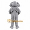 Gray Elephant Mascot Costume with Custom Logo Gray Elephant Mascot Costume with Custom Logo