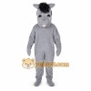 Gray Donkey Mascot Costume with Custom Logo Gray Donkey Mascot Costume with Custom Logo