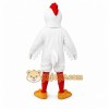 White Chicken Mascot Costume with Custom Logo White Chicken Mascot Costume with Custom Logo