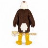 Brown Eagle Mascot Costume with Custom Logo